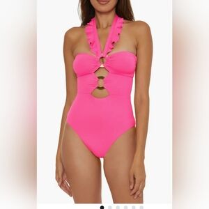 SOLUNA Ruffle Strappy One-PIece Swimsuit M
